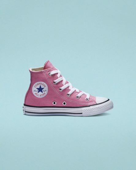 Dívčí Boty Vysoké Converse Chuck Taylor All Star Classic Růžové | CZ QLUS34